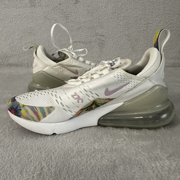 Nike Air Max 270 Shoes Womens Size 8 White Floral AT6819-100 - Picture 9 of 12